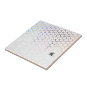 QueenBee in Colorfull HoneyComb Tegeltje (Zijkant)