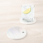 QueenBee in Colorfull Honeycomb Zandsteen Onderzetter (Zijkant)