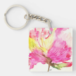 QUEENCONFIDENCE/Bloemensleutelhanger (Tweezijdig) Sleutelhanger