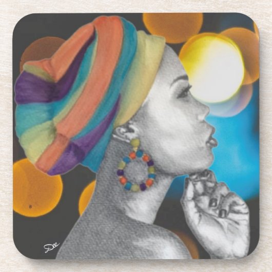 QUEENCONFIDENCE - Harde plastic onderzetter (Voorkant)