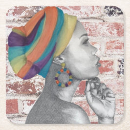 QUEENCONFIDENCE - Papieren Onderzetter