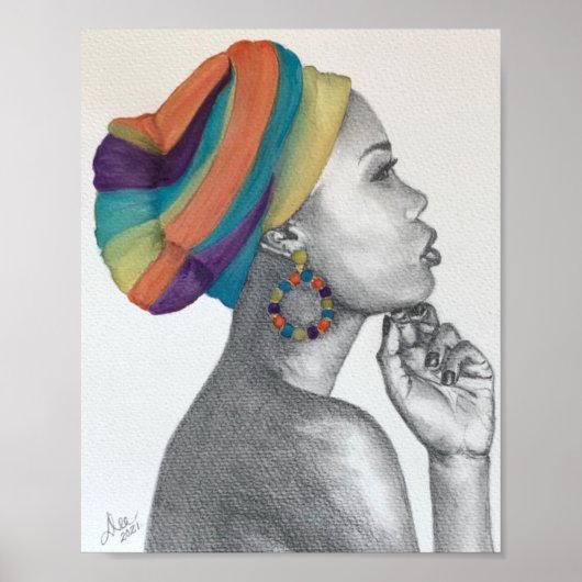 QUEENCONFIDENCE Premium Canvas afdrukken (8x10) Poster (Voorkant)