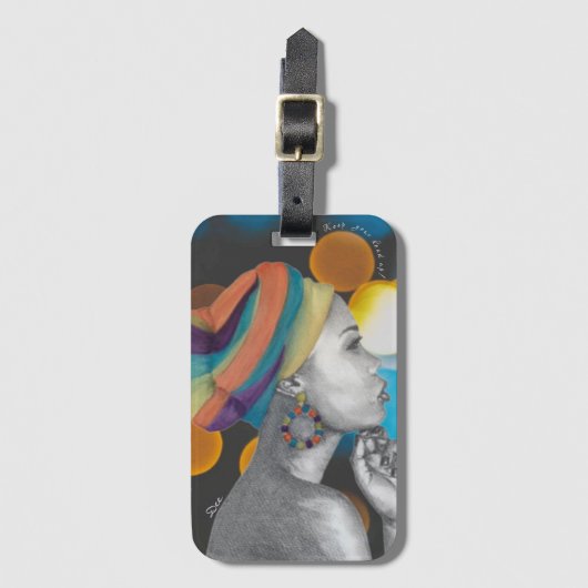 QUEENCONFIDENTIE Acrylhoudend Bagagelabel (Voorkant (verticaal))