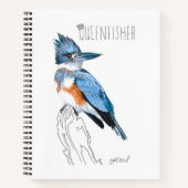 Queenfisher (Belted Kingfisher) Notitieboek (Voorkant)