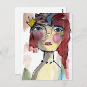 Queenie Briefkaart (Voorkant / Achterkant)