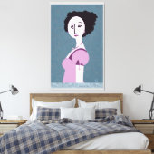 Queenie Canvas Afdruk (Insitu (Slaapkamer))