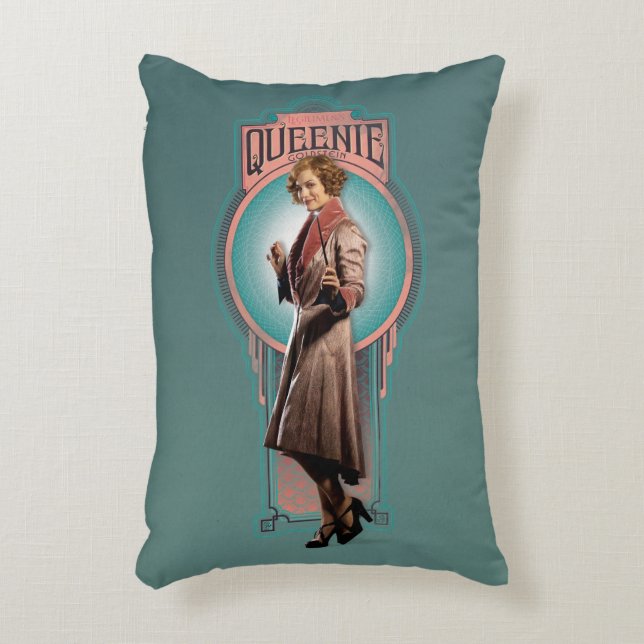 QUEENIE GOLDSTEIN™ Art Deco Panel Accent Kussen (Voorkant(Verticaal))