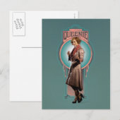 QUEENIE GOLDSTEIN™ Art Deco Panel Briefkaart (Voorkant / Achterkant)