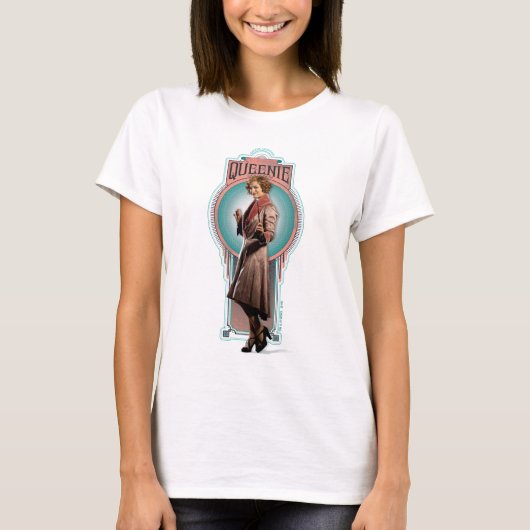 QUEENIE GOLDSTEIN™ Art Deco Panel T-shirt (Voorkant)