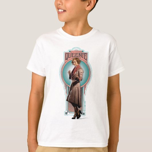 QUEENIE GOLDSTEIN™ Art Deco Panel T-shirt (Voorkant)