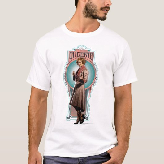 QUEENIE GOLDSTEIN™ Art Deco Panel T-shirt (Voorkant)