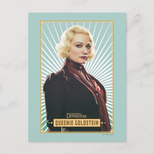 Queenie Goldstein Character Graphic Briefkaart (Voorkant)