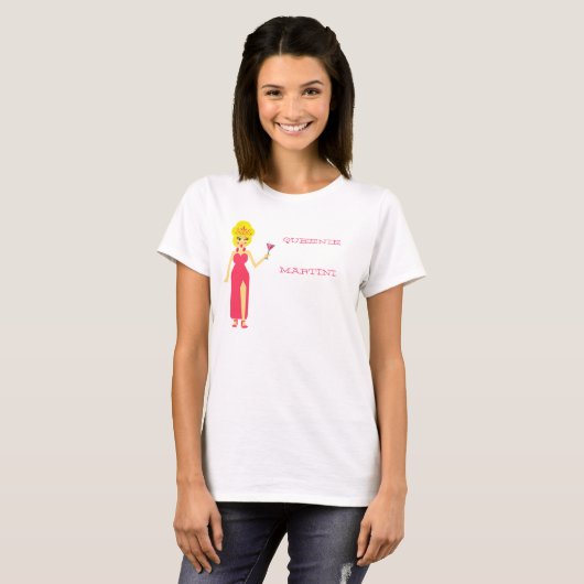 Queenie Martini T-shirt (Voorkant volledig)