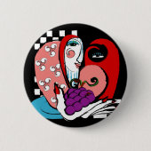 queenie ronde button 5,7 cm (Voorkant)