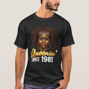 Queenin' sinds 1982 41St Birthday African American T-shirt