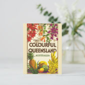  Queenland Australië Kleurrijke Reizen Briefkaart (Staand voorkant)