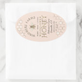 Queenline Honey Label 16/32oz Honeycomb Bee (Tas)