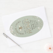 Queenline Honey Label 16/32oz Honeycomb Bee Sage (Envelop)