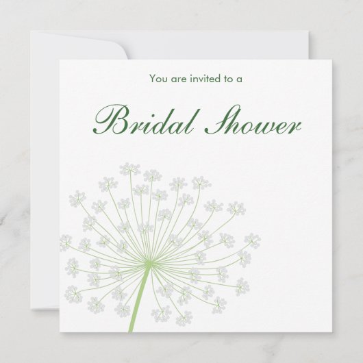 Queen's Anne Bridal Shower Kaart (Achterkant)