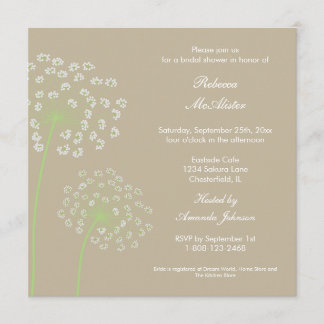 Queen's Anne Bridal Shower Kaart