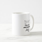 Queens Are Born in July Birthday Gift Mug for Her  Koffiemok (Voorkant rechts)