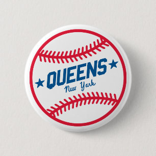 Queens Baseball Ronde Button 5,7 Cm