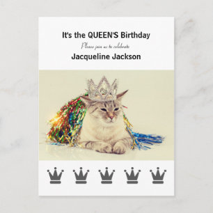 Queen's Birthday - Briefkaart Verjaardagsuitnodigi