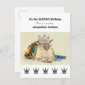 Queen's Birthday - Briefkaart Verjaardagsuitnodigi (Voorkant / Achterkant)