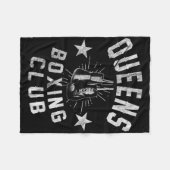 Queens Boxing Club -  noodlijdende bokser Fleece Deken (Voorkant (Horizontaal))