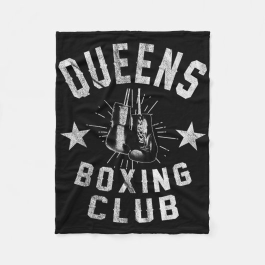 Queens Boxing Club -  noodlijdende bokser Fleece Deken (Voorkant)