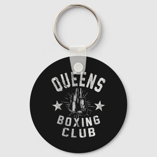 Queens Boxing Club -  noodlijdende bokser Sleutelhanger (Voorkant)
