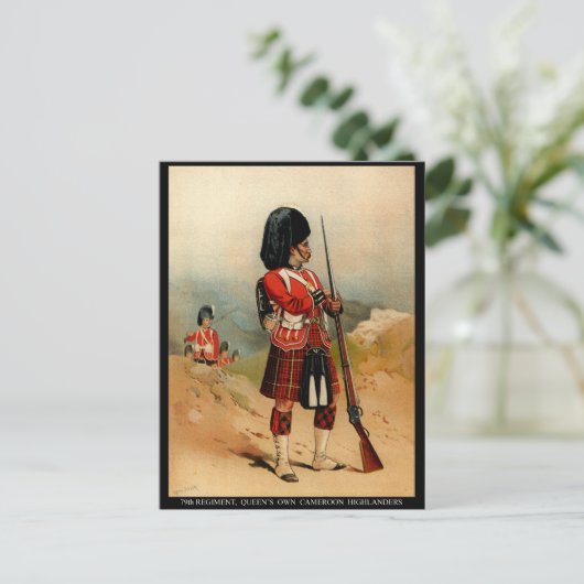 Queens Cameroon Highlanders Briefkaart (Staand voorkant)