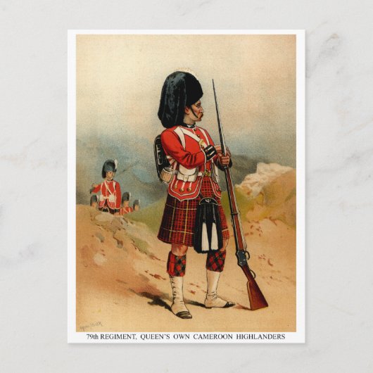 Queens Cameroon Highlanders Briefkaart (Voorkant)