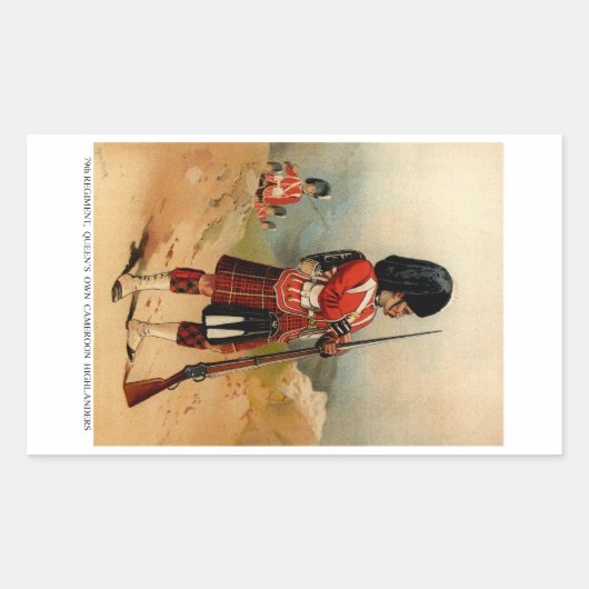 Queens Cameroon Highlanders Rechthoekige Sticker (Voorkant)