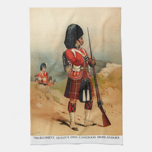 Queens Cameroon Highlanders Theedoek (Verticaal)