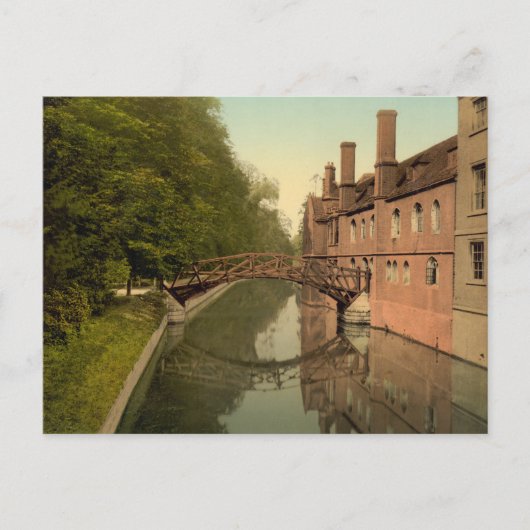 Queens' College Bridge, Cambridge, Engeland Briefkaart (Voorkant)