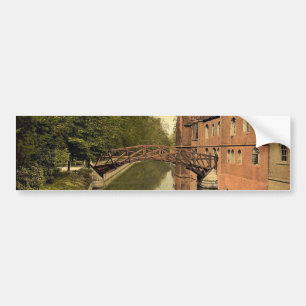 Queen's College Bridge, Cambridge, Engeland klassi Bumpersticker