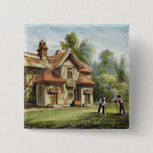 Queen's Cottage, Richmond Gardens, bord 17 uit ' Vierkante Button 5,1 Cm