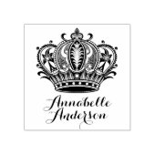Queen's Crown personaliseren Rubberstempel (Afrduk)