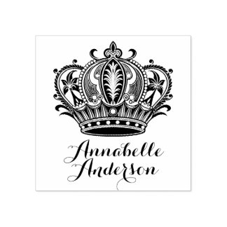 Queen's Crown personaliseren Rubberstempel