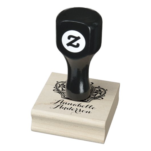 Queen's Crown personaliseren Rubberstempel (Stempel)