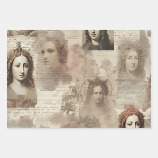 Queens & Cursive Inpakpapier Vel