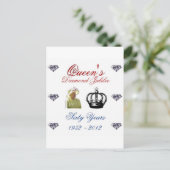 Queens Diamond Jubilee 1952-2012 60 jaar Briefkaart (Staand voorkant)