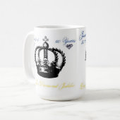 Queens Diamond Jubilee 2012 Mok (Voorkant links)