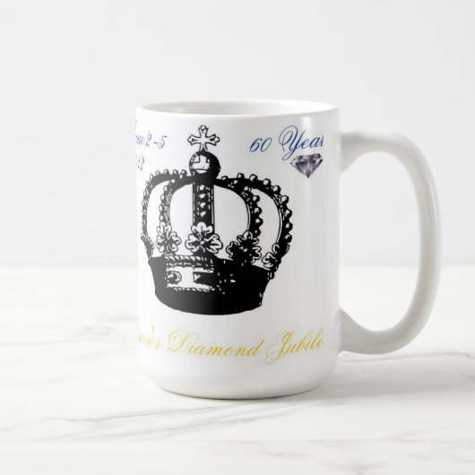 Queens Diamond Jubilee 2012 Mok (Rechts)