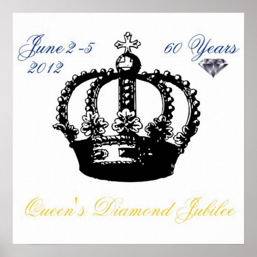 Queens Diamond Jubilee 2012 Poster (Voorkant)