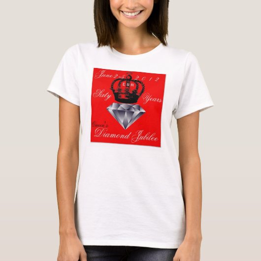 Queens Diamond Jubilee 2012 T-shirt (Voorkant)