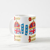 Queen's Diamond Jubilee Emblem Koffiemok (Voorkant links)