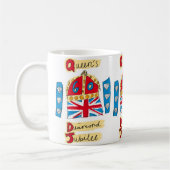Queen's Diamond Jubilee Emblem Koffiemok (Links)