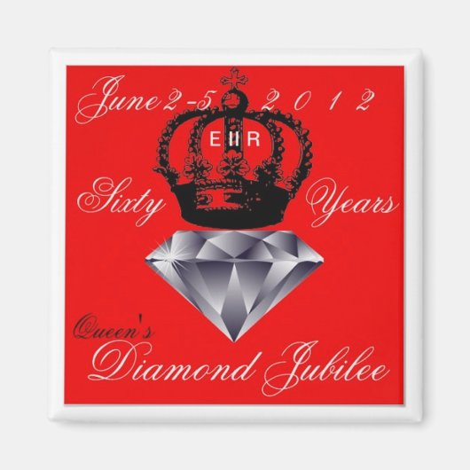 Queens Diamond Jubilee Magnet (Voorkant)